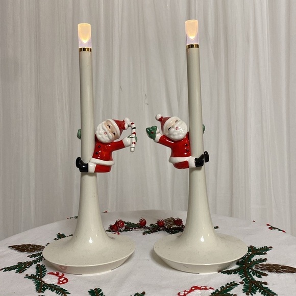 A pair of Vintage 90’s Ikea battery operated off white display candle/lamp - Picture 8 of 15